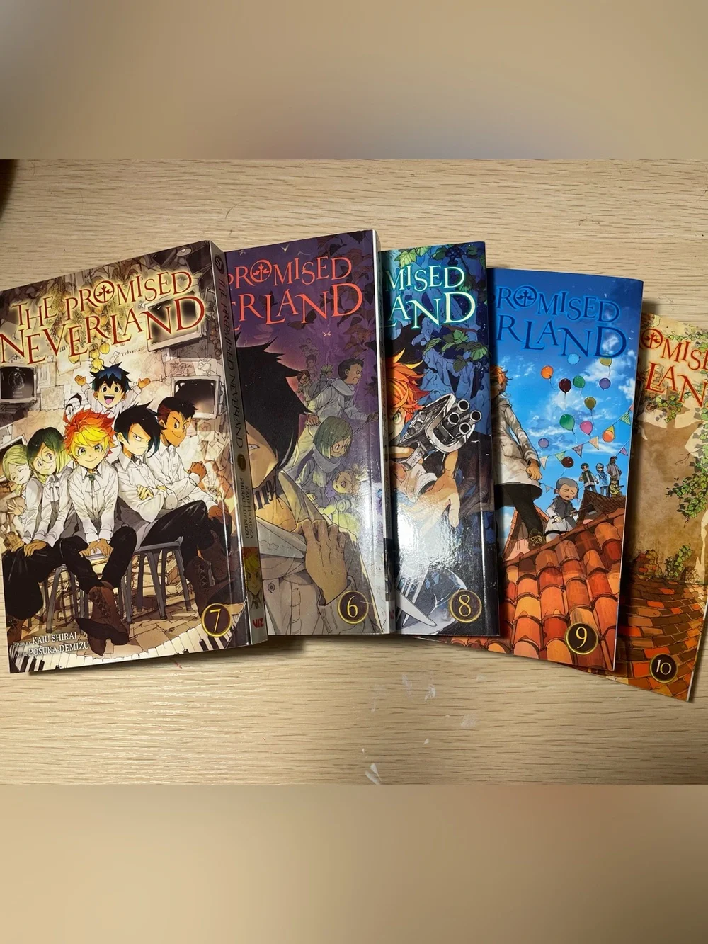 The Promised Neverland manga Volumes 6-10